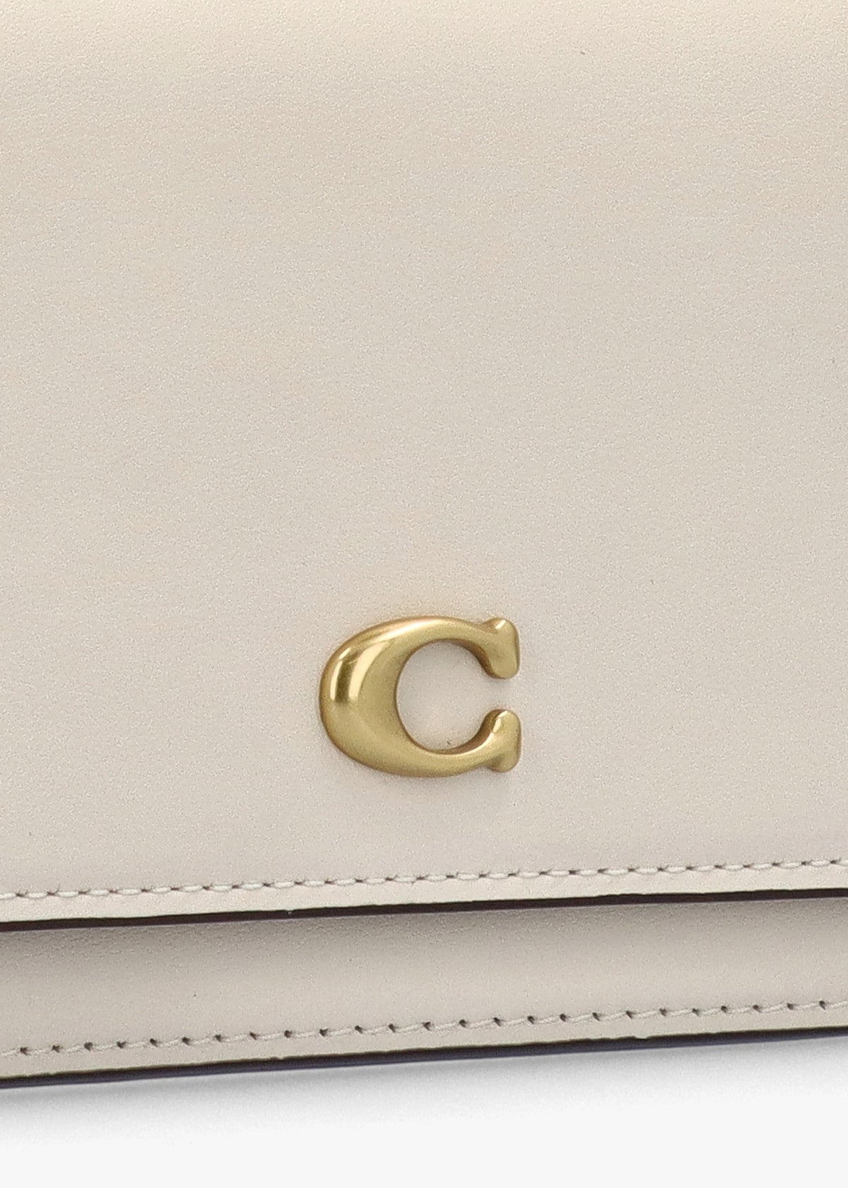 Evie Chalk Leather Wallet On A Chain Bag