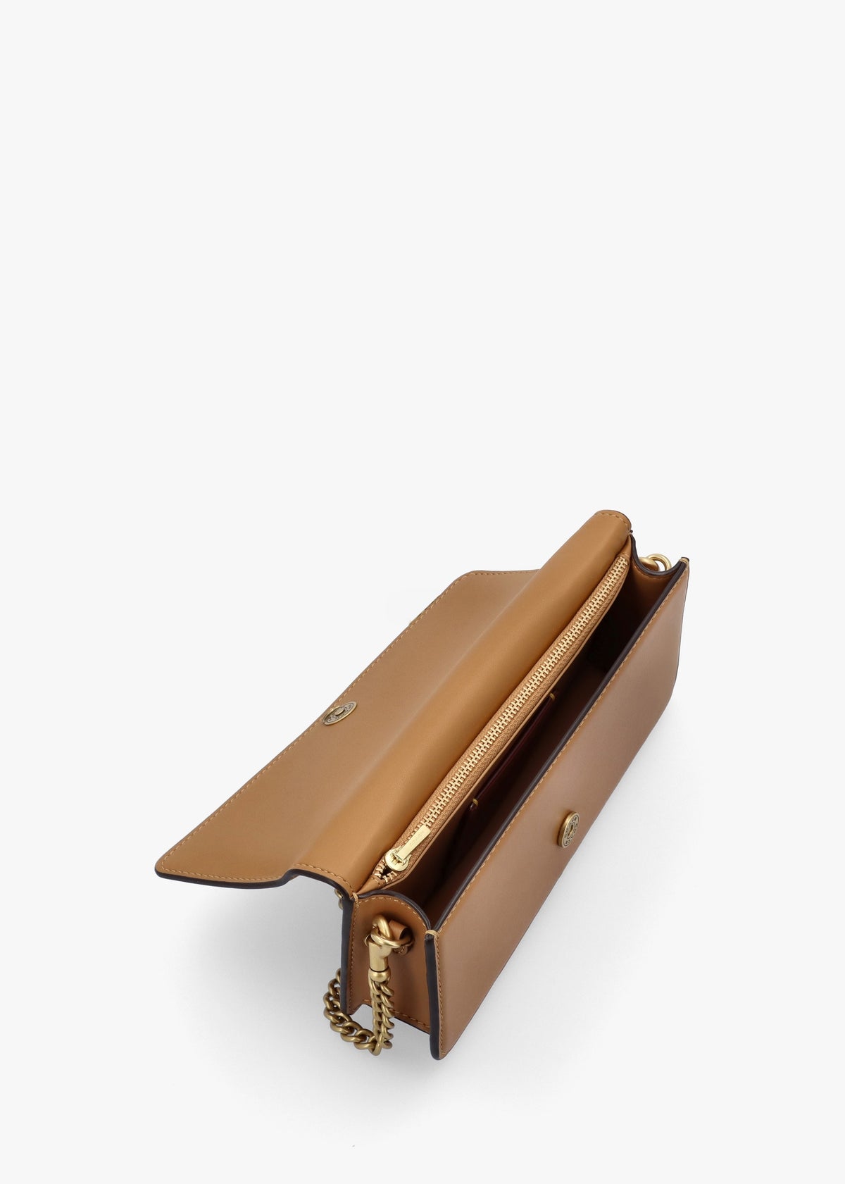 Evie Honey Brown Leather Wallet Bag