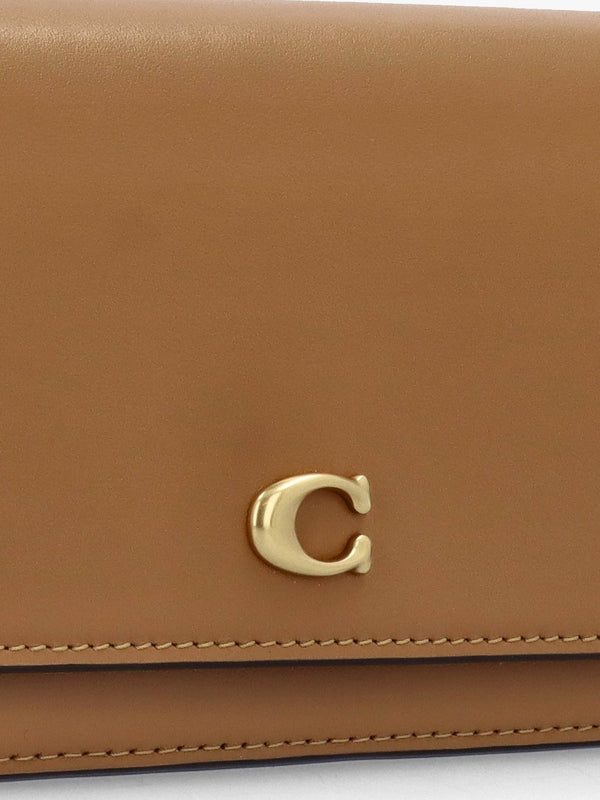 Evie Honey Brown Leather Wallet Bag