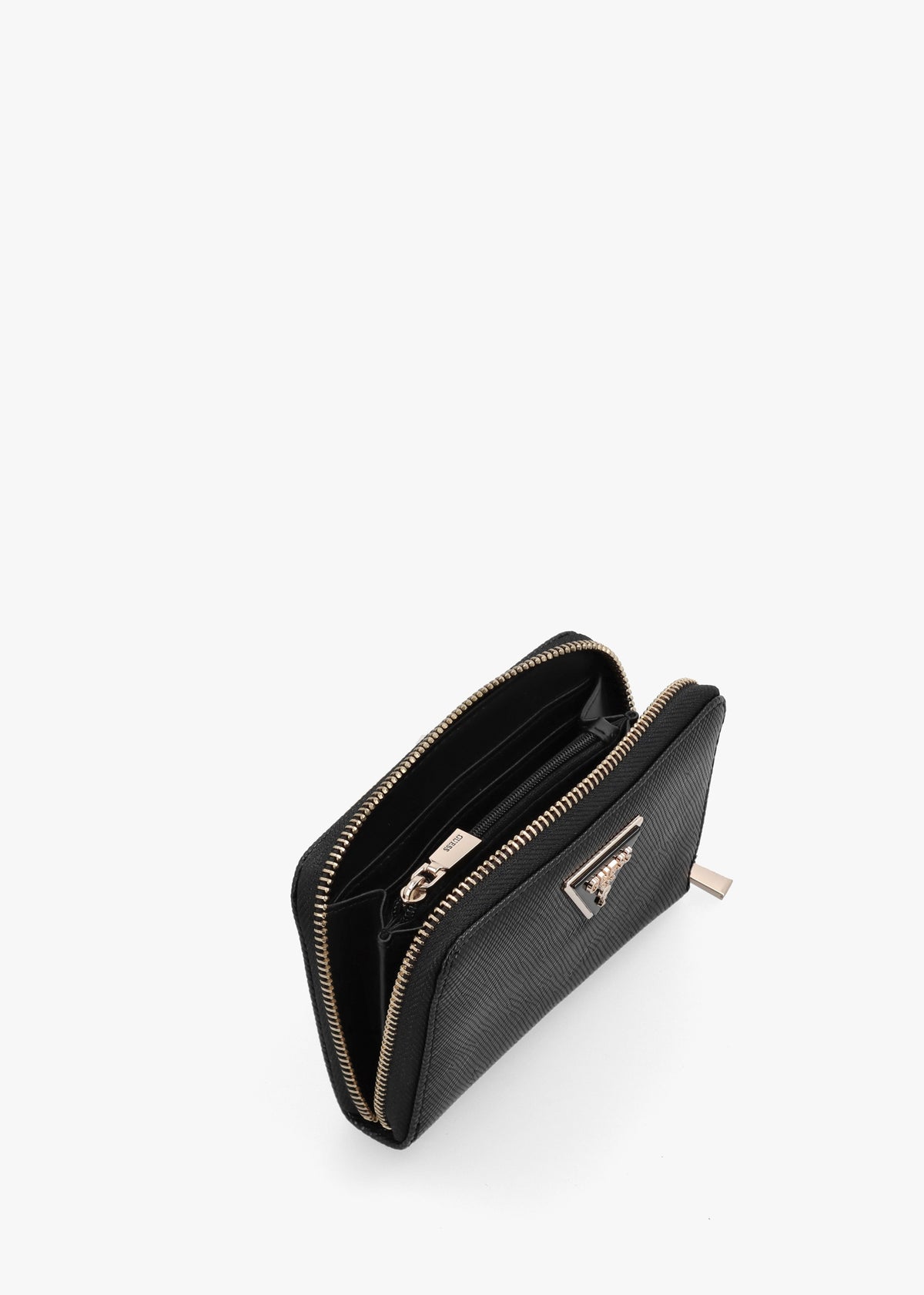 Medium Laural Black Zip Around Wallet