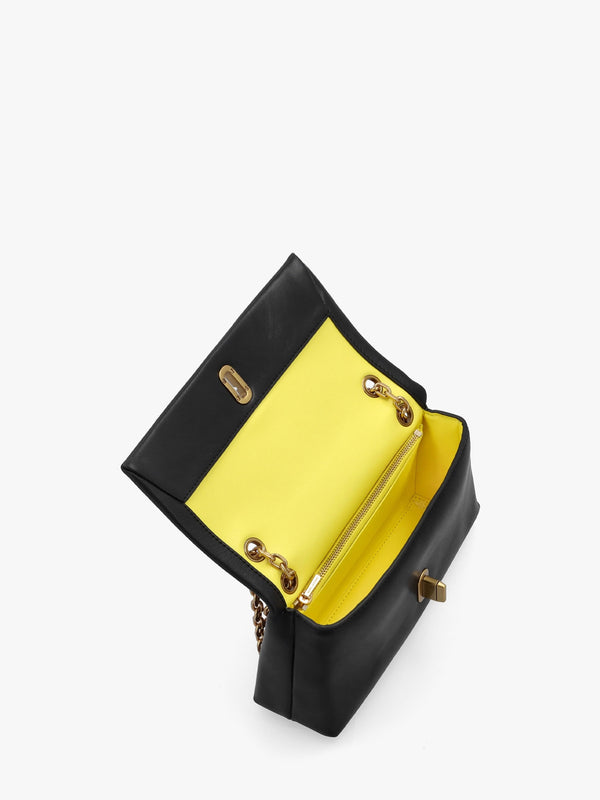 The Dual Chain Black Leather Wallet