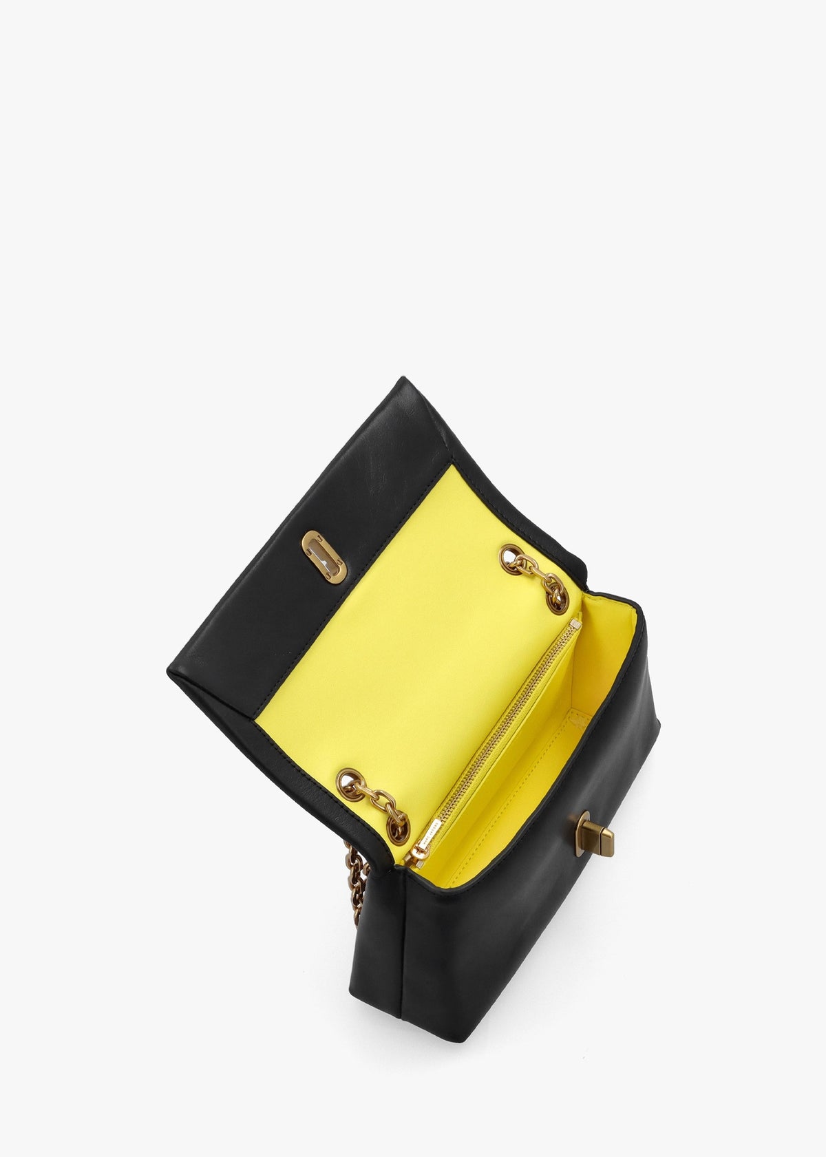 The Dual Chain Black Leather Wallet