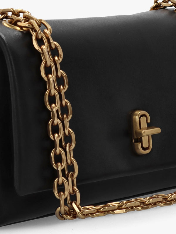 The Dual Chain Black Leather Wallet