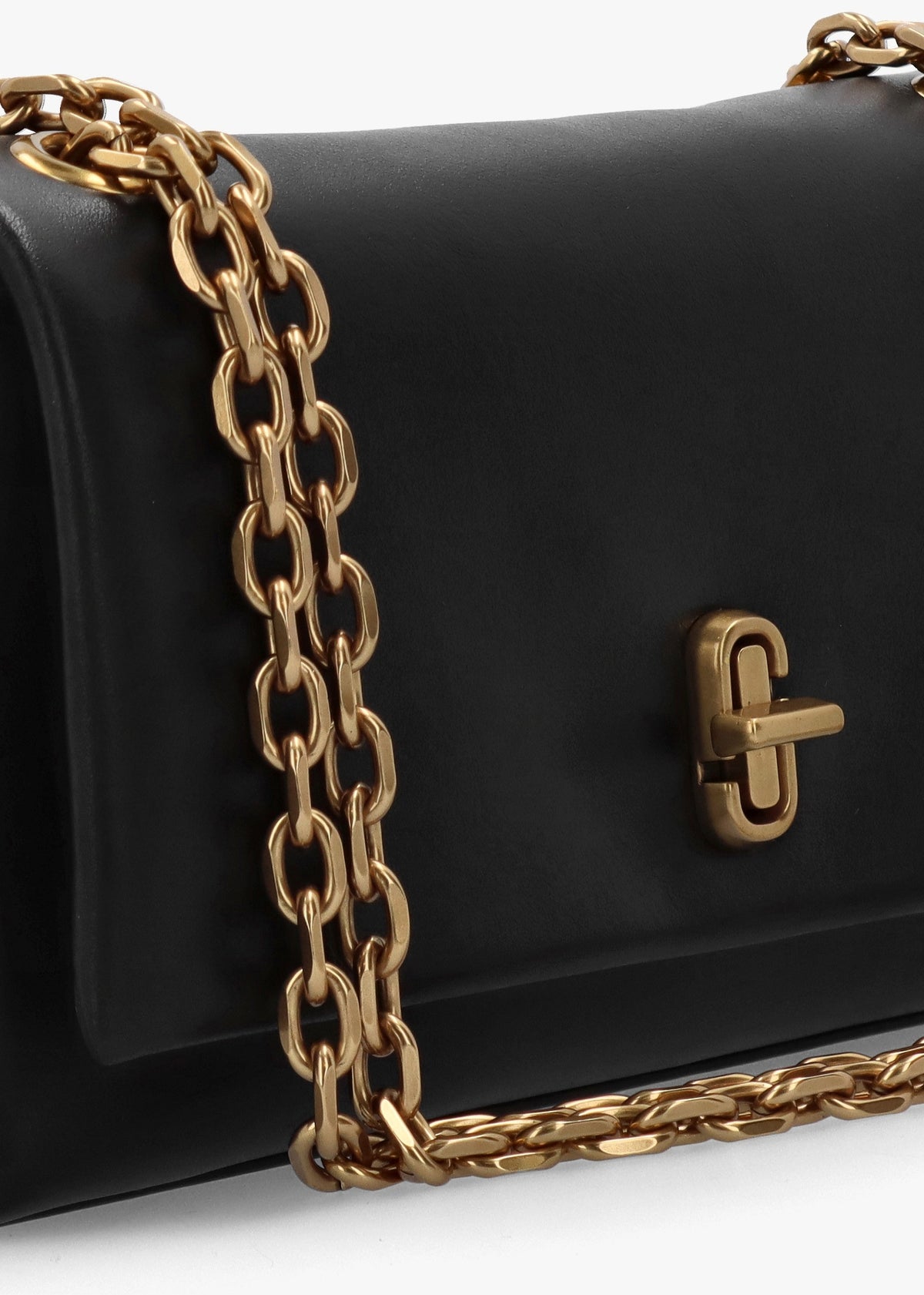 The Dual Chain Black Leather Wallet