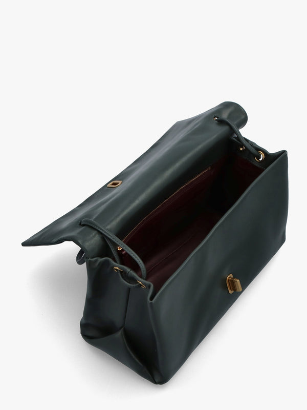 The Large Dual Ivy Leather Shoulder Bag