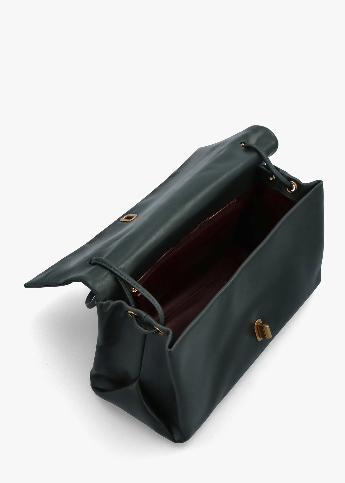 The Large Dual Ivy Leather Shoulder Bag