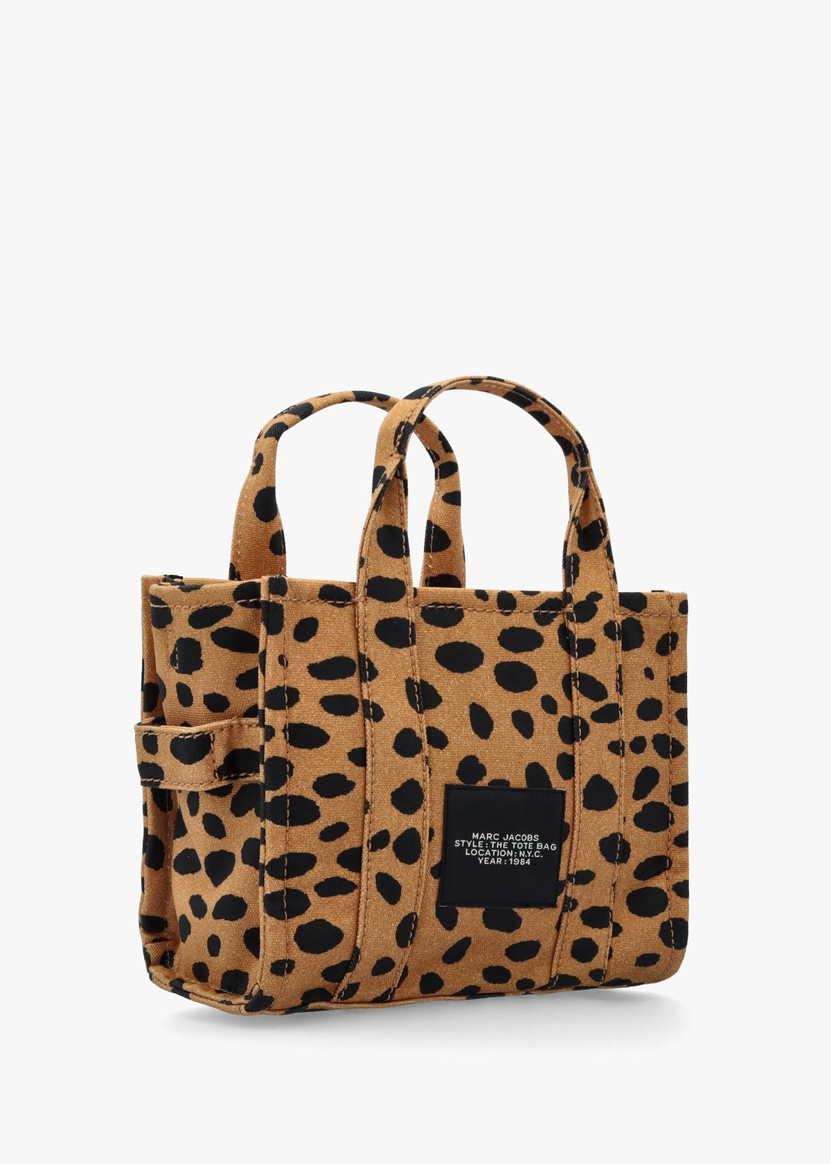 The Cheetah Canvas Small Black Multi Tote Bag