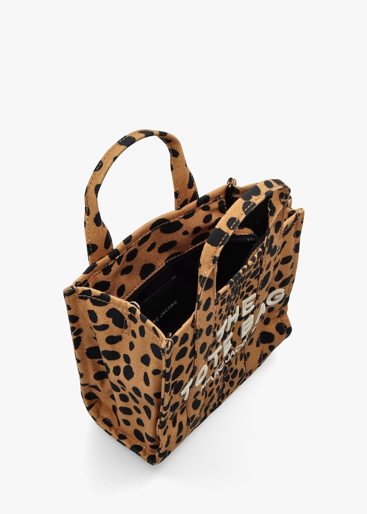 The Cheetah Canvas Small Black Multi Tote Bag