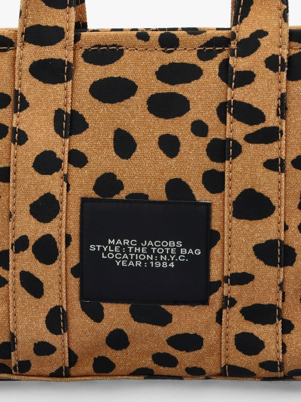 The Cheetah Canvas Small Black Multi Tote Bag