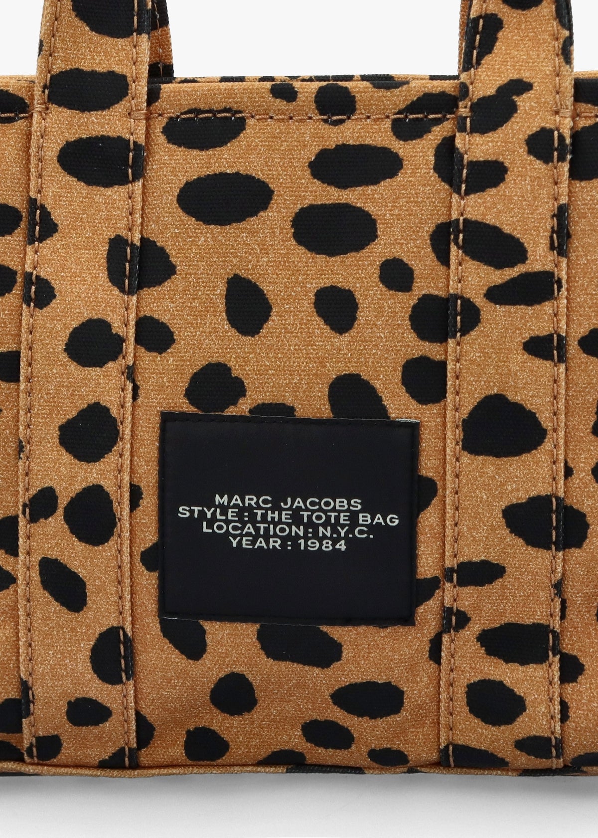 The Cheetah Canvas Small Black Multi Tote Bag