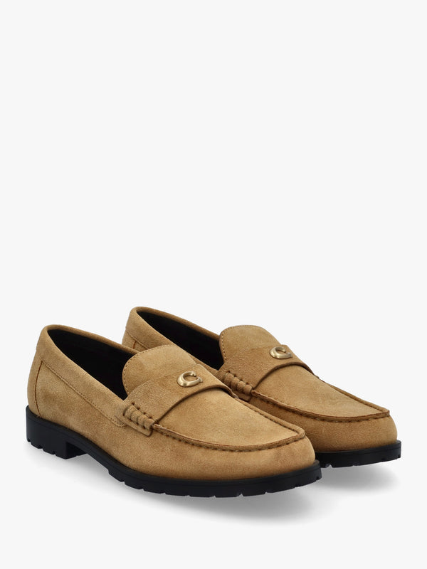 Jocelyn Lion Suede Loafers