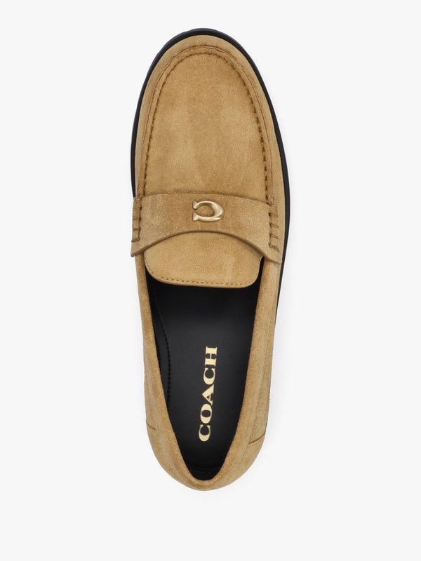 Jocelyn Lion Suede Loafers