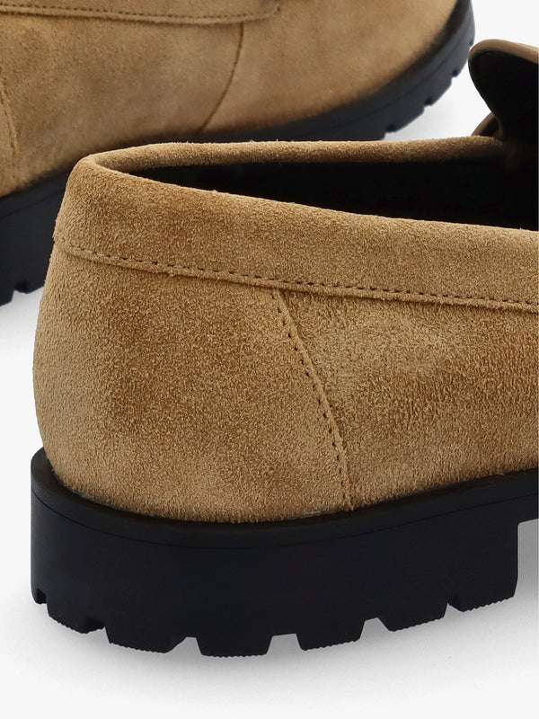 Jocelyn Lion Suede Loafers
