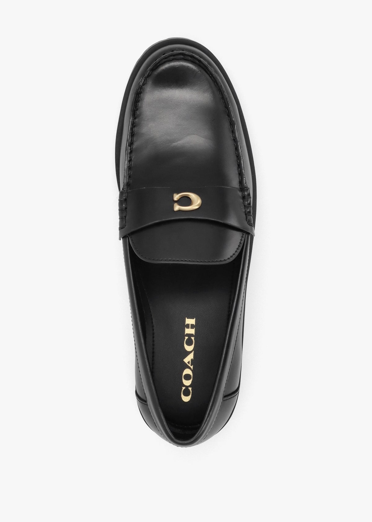 Jocelyn Black Leather Loafers
