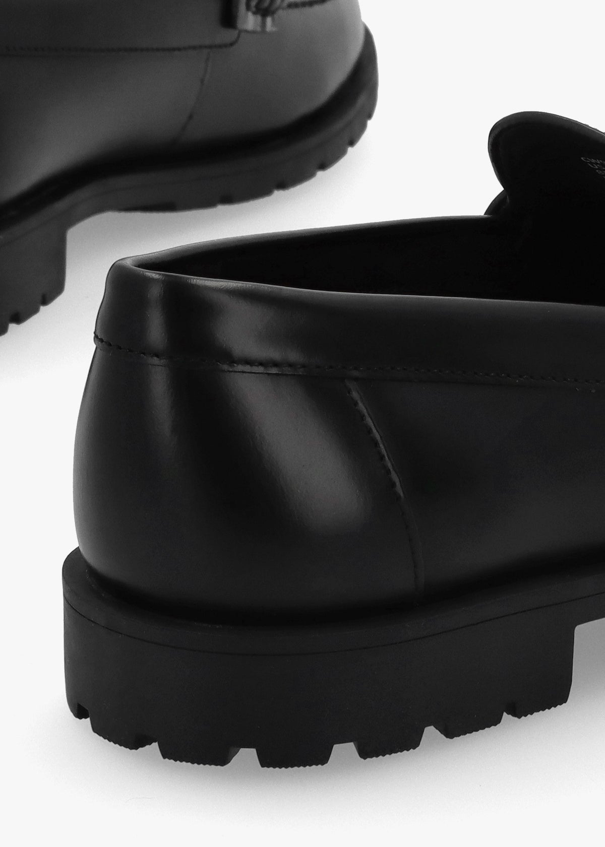 Jocelyn Black Leather Loafers