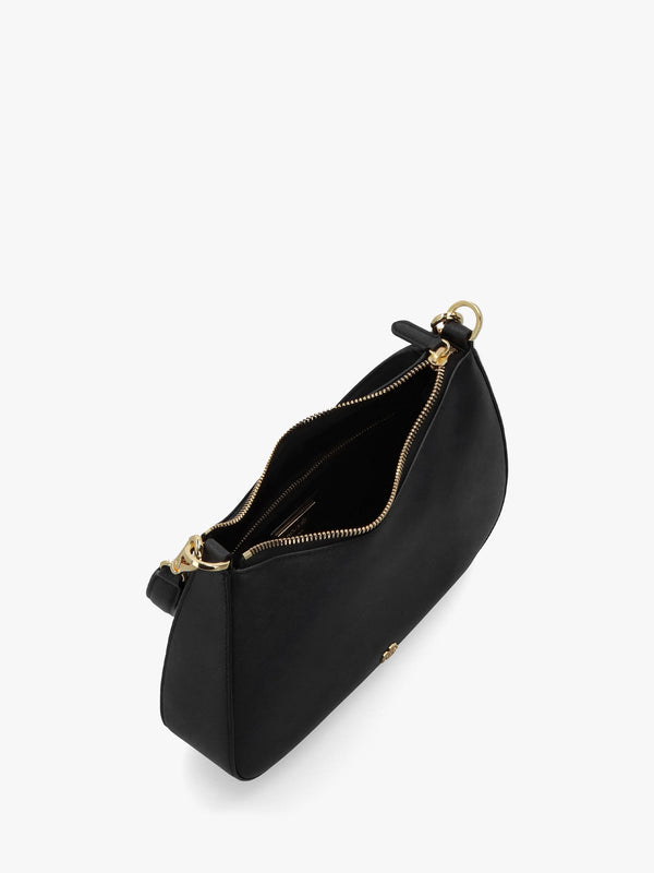 Danni 26 Black Leather Shoulder Bag