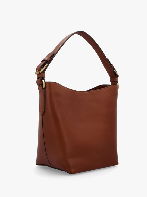 Witley Medium Lauren Tan Leather Bucket Bag