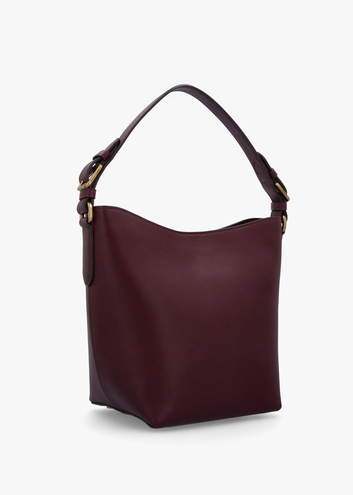 Witley Medium Red Leather Bucket Bag