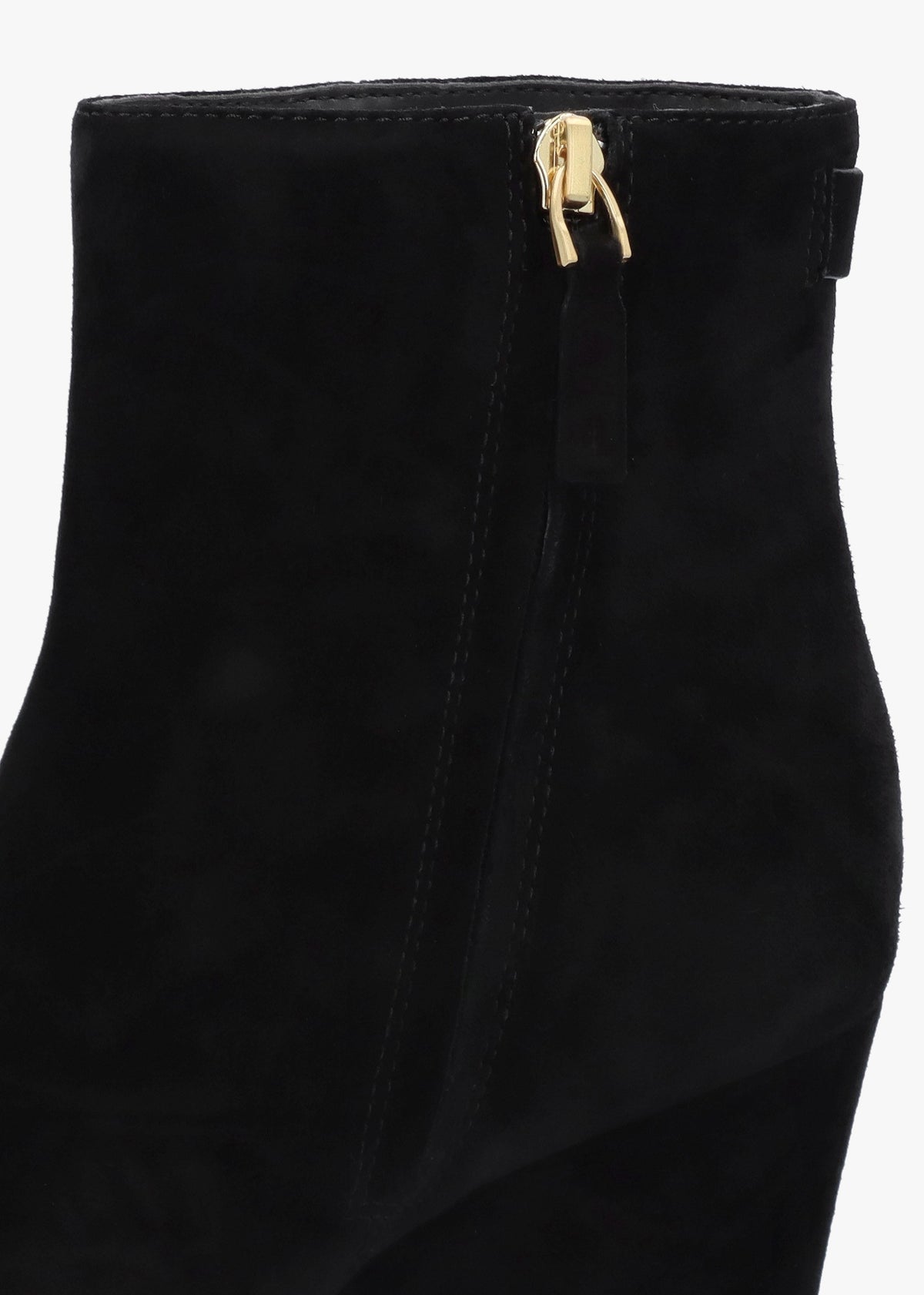 Sherry Black Suede Wedge Ankle Boots