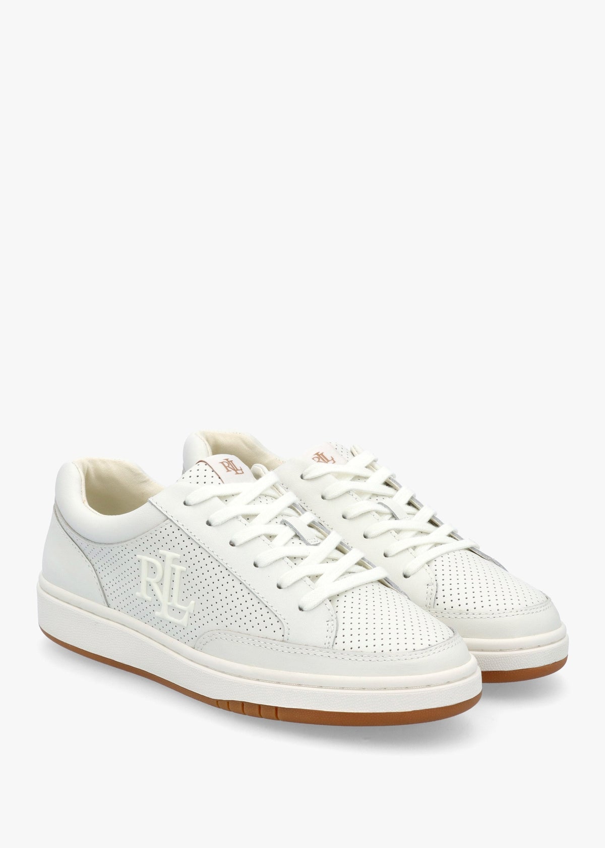Hailey Snow White Leather Trainers