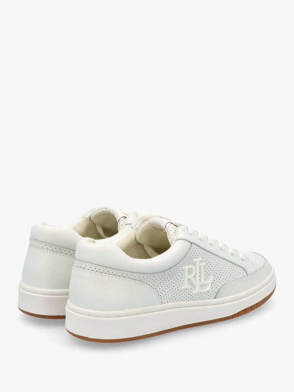 Hailey Snow White Leather Trainers