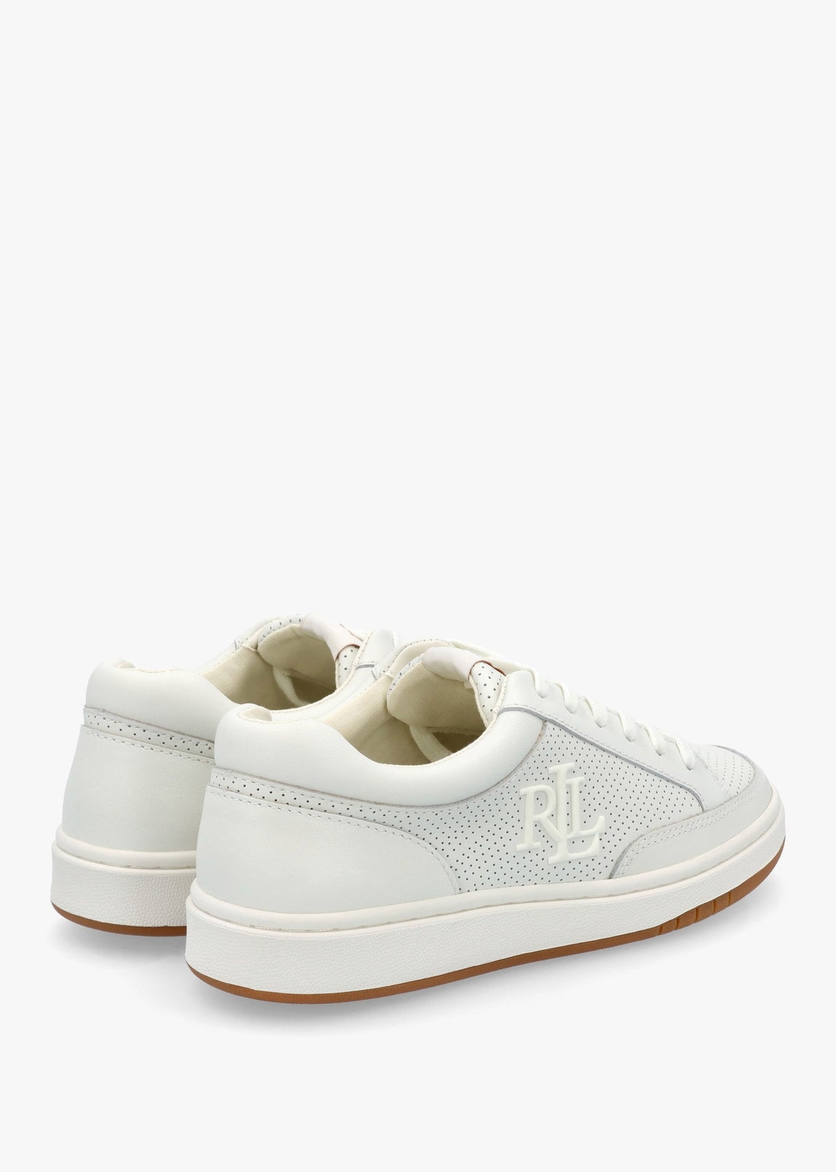 Hailey Snow White Leather Trainers