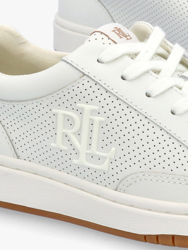 Hailey Snow White Leather Trainers