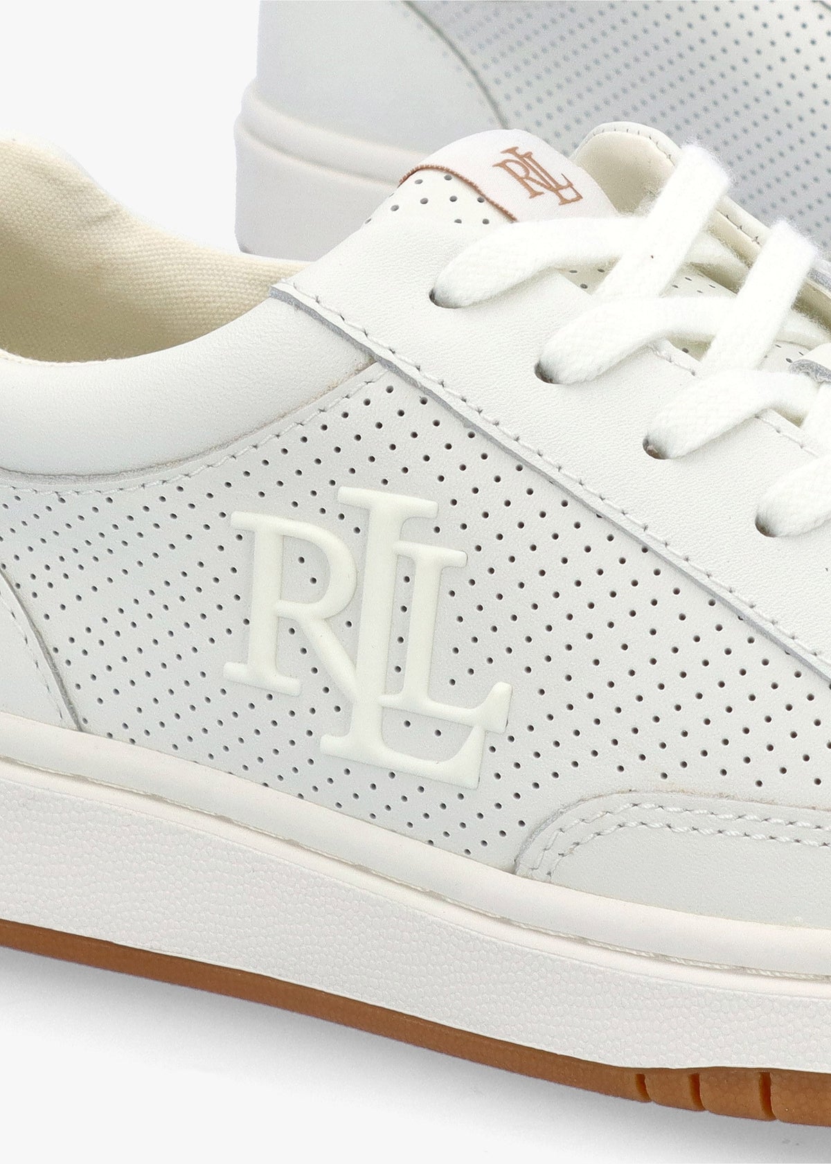 Hailey Snow White Leather Trainers