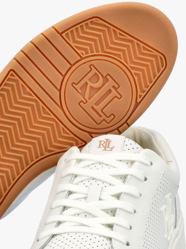 Hailey Snow White Leather Trainers
