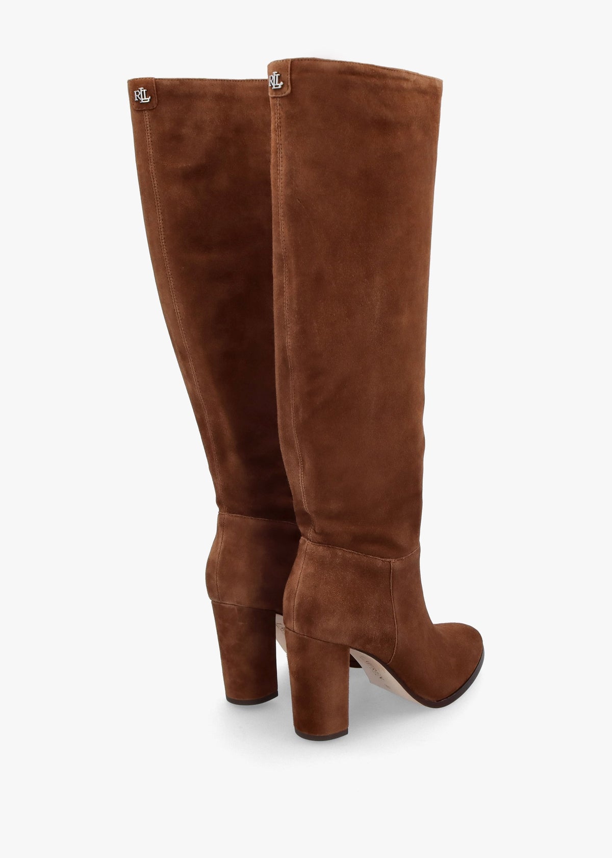 Artizan Brown Suede Block Heel Knee Boots