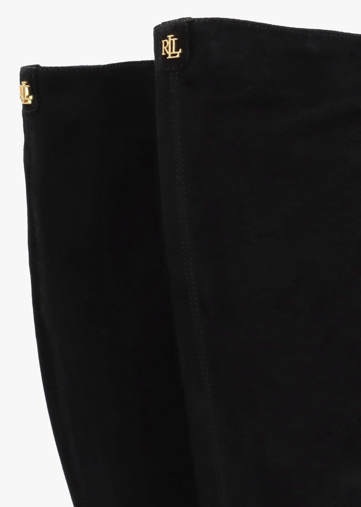 Artizan Black Suede Block Heel Knee Boots