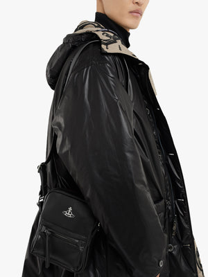 Men's Small Jackson Black Cross-Body Satchel Bag
