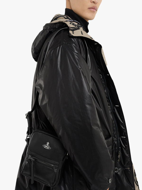 Men's Small Jackson Black Cross-Body Satchel Bag