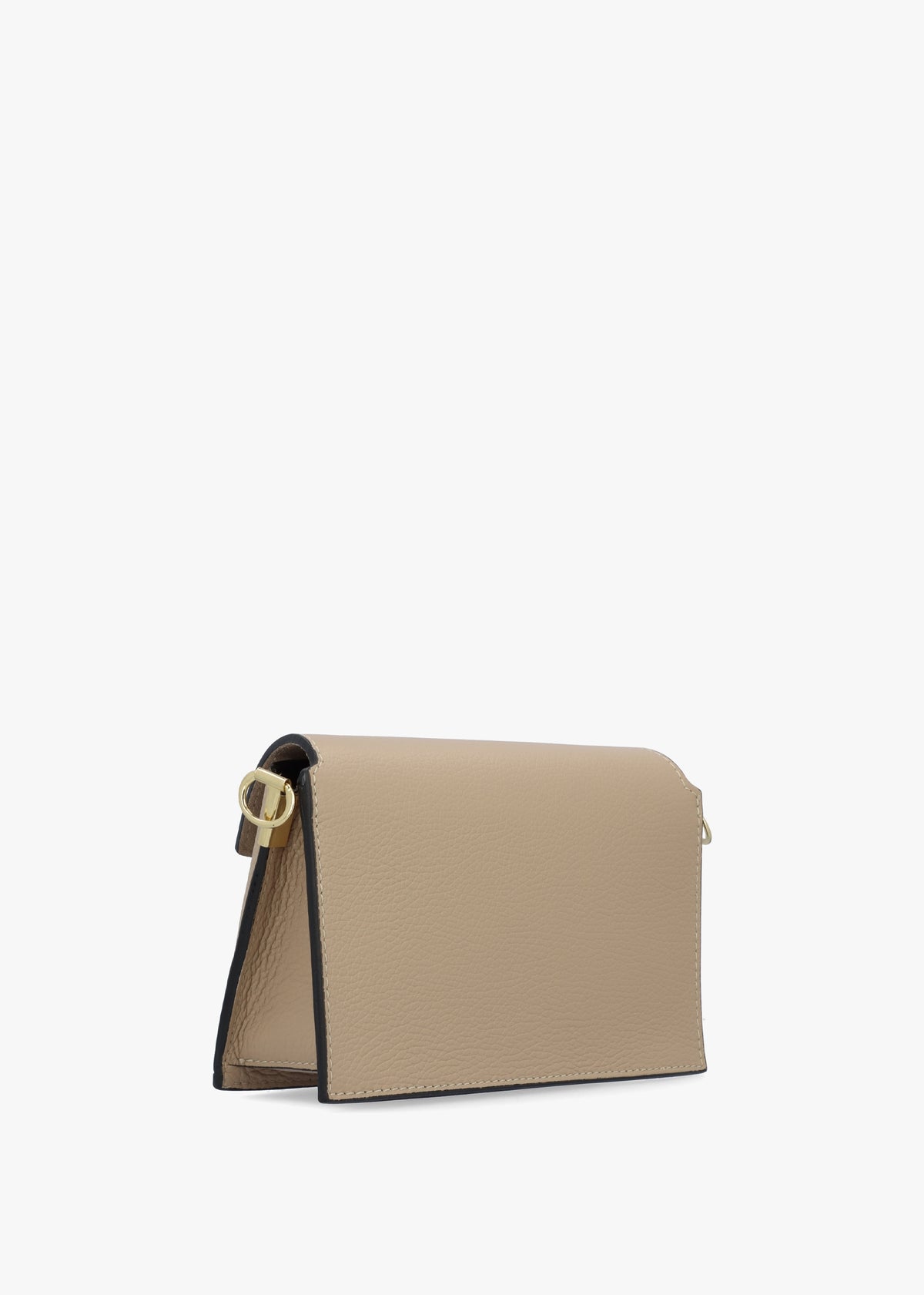 Leonie Beige Leather Cross-Body Bag