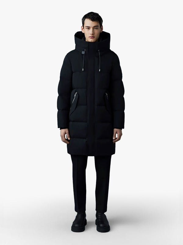 Men’s Antoine 2 In 1 Recycled Down Black Parka