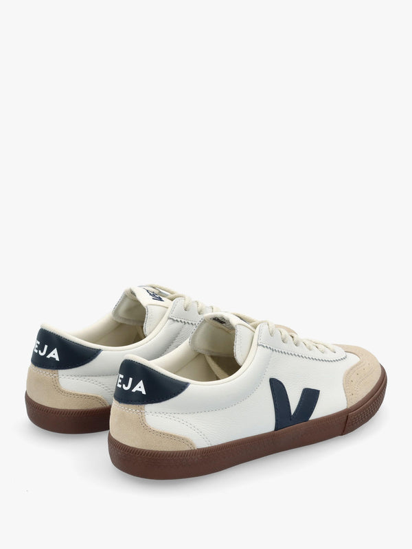 Men's Volley O.T Leather White Nautico Bark Trainers