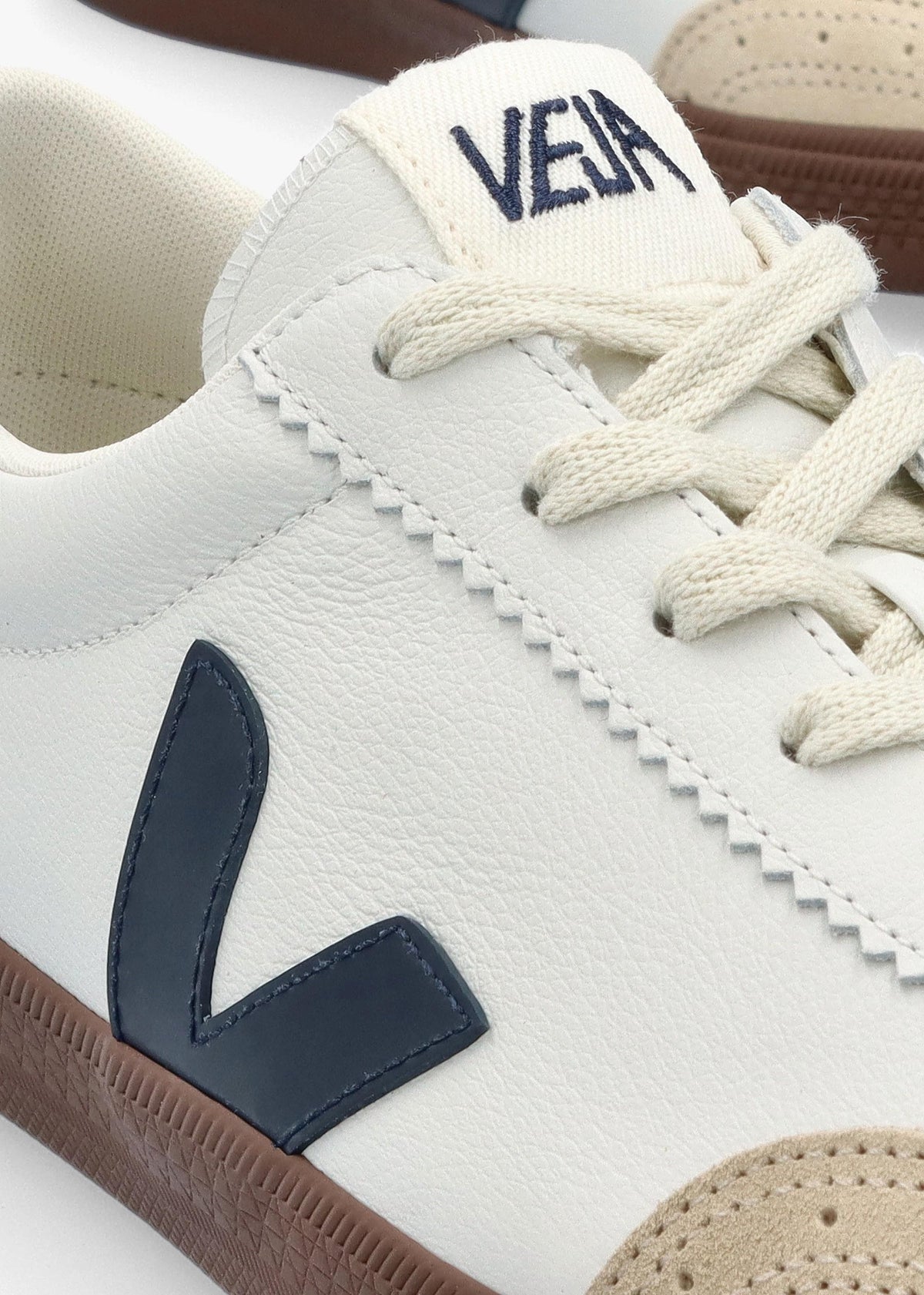 Men's Volley O.T Leather White Nautico Bark Trainers
