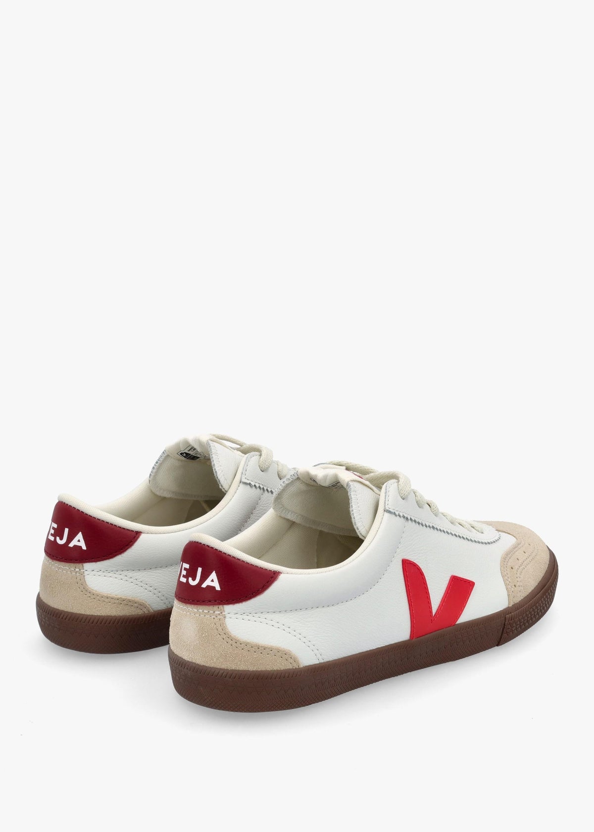 Men's Volley O.T Leather White Pekin Bark Trainers