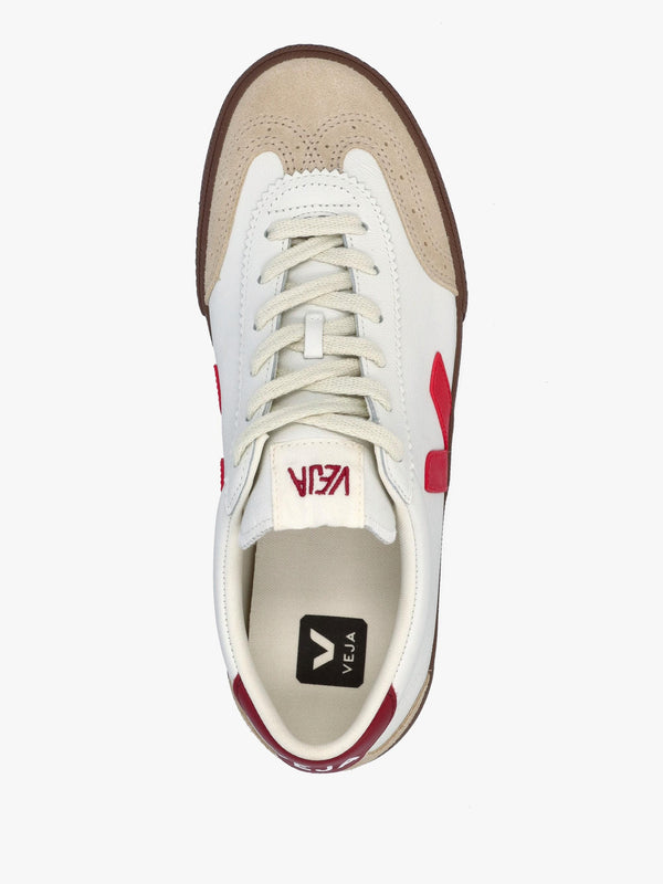 Men's Volley O.T Leather White Pekin Bark Trainers