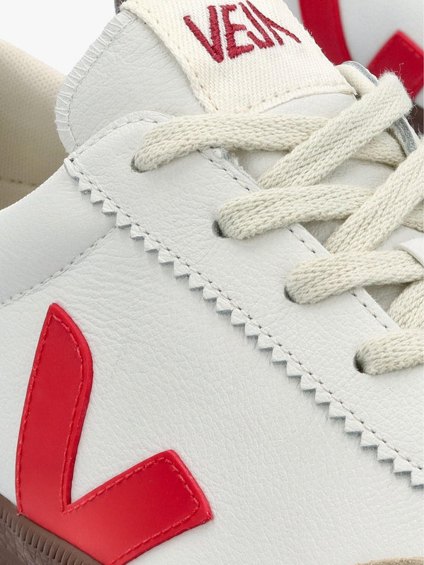 Men's Volley O.T Leather White Pekin Bark Trainers