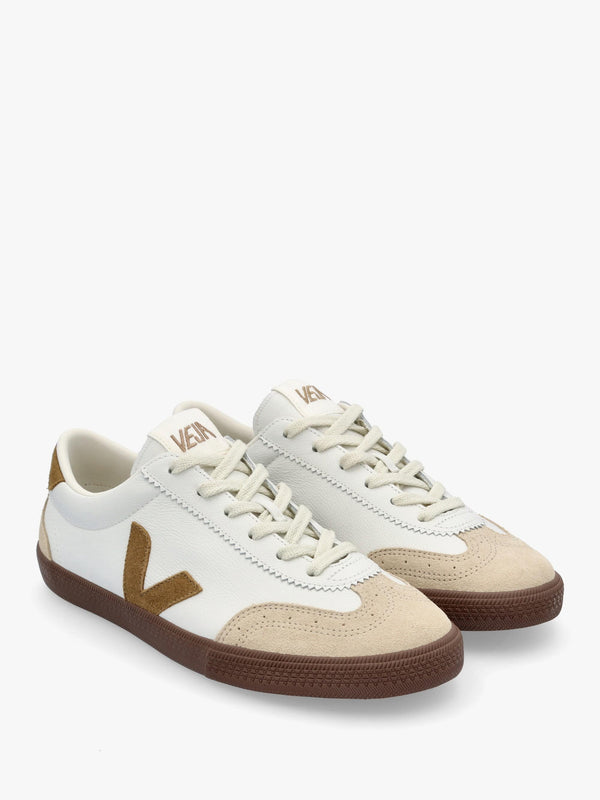 Men's Volley O.T Leather White Tent Bark Trainers