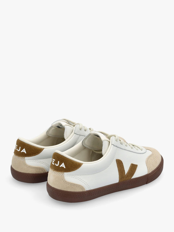 Men's Volley O.T Leather White Tent Bark Trainers