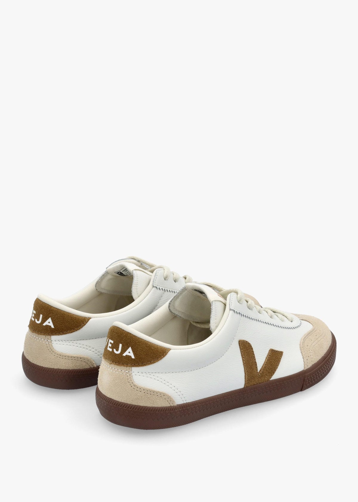 Men's Volley O.T Leather White Tent Bark Trainers
