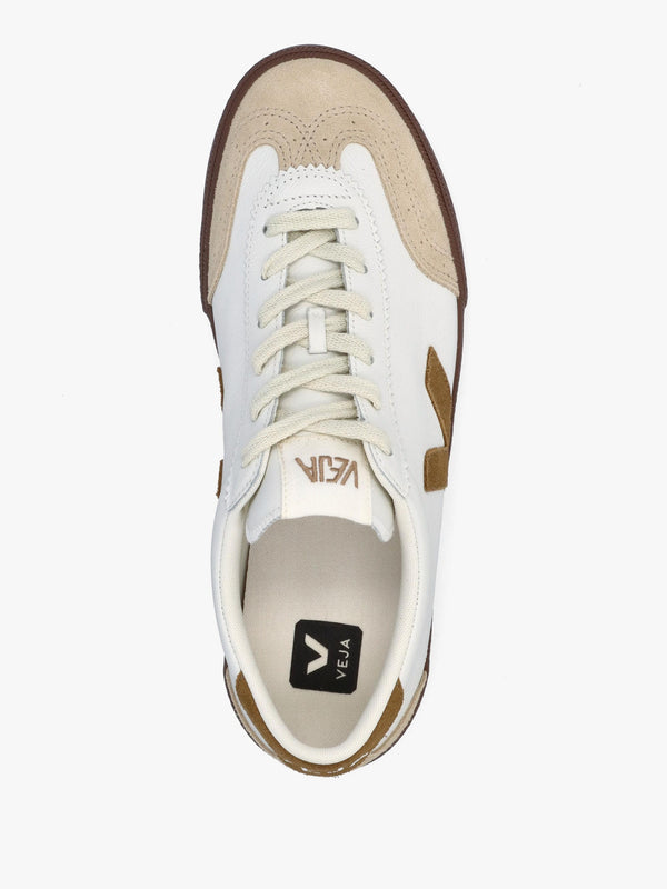 Men's Volley O.T Leather White Tent Bark Trainers