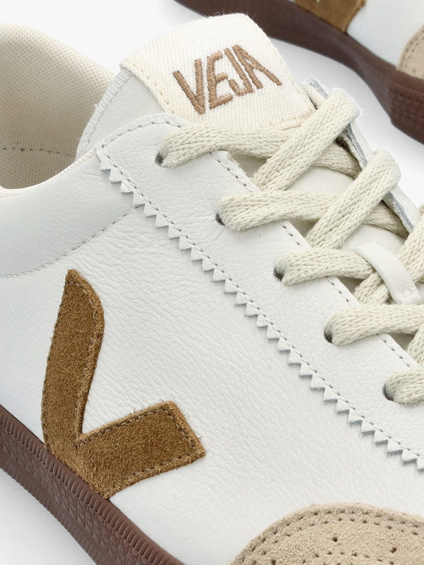 Men's Volley O.T Leather White Tent Bark Trainers