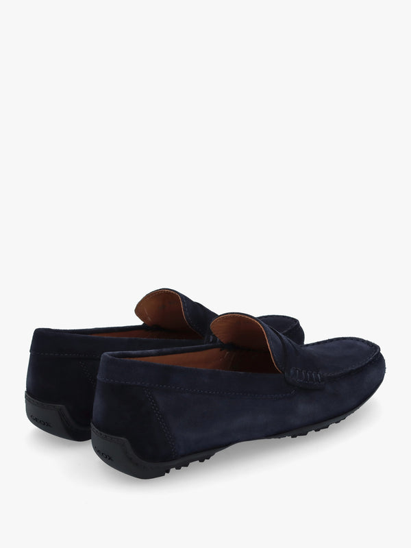 Men’s U Kosmopolis + Grip Navy Suede Loafers