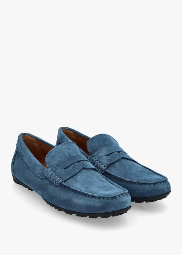 Men’s U Kosmopolis + Grip Dark Avio Suede Loafers