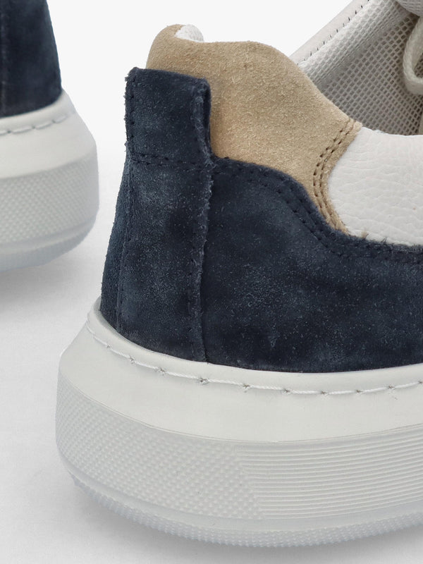 Men’s U Deiven Sand White Leather Trainers