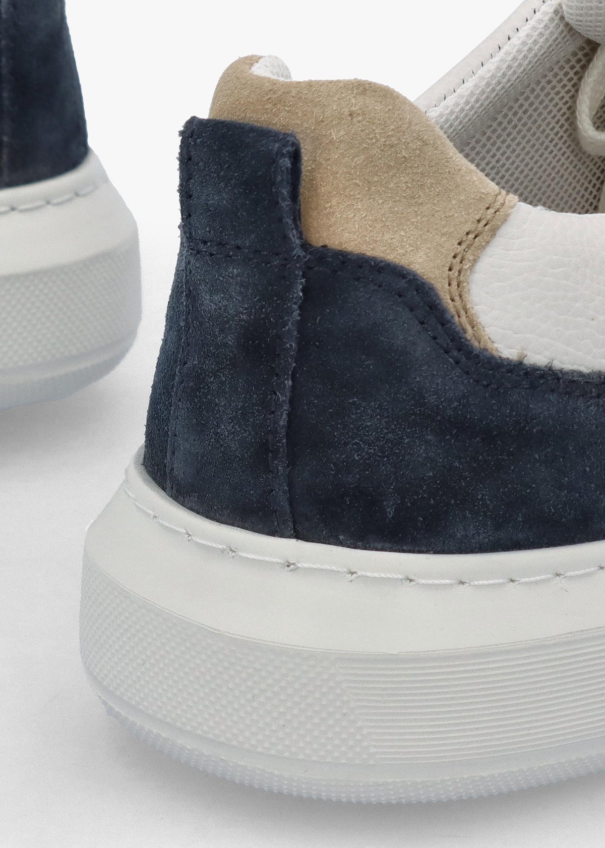 Men’s U Deiven Sand White Leather Trainers
