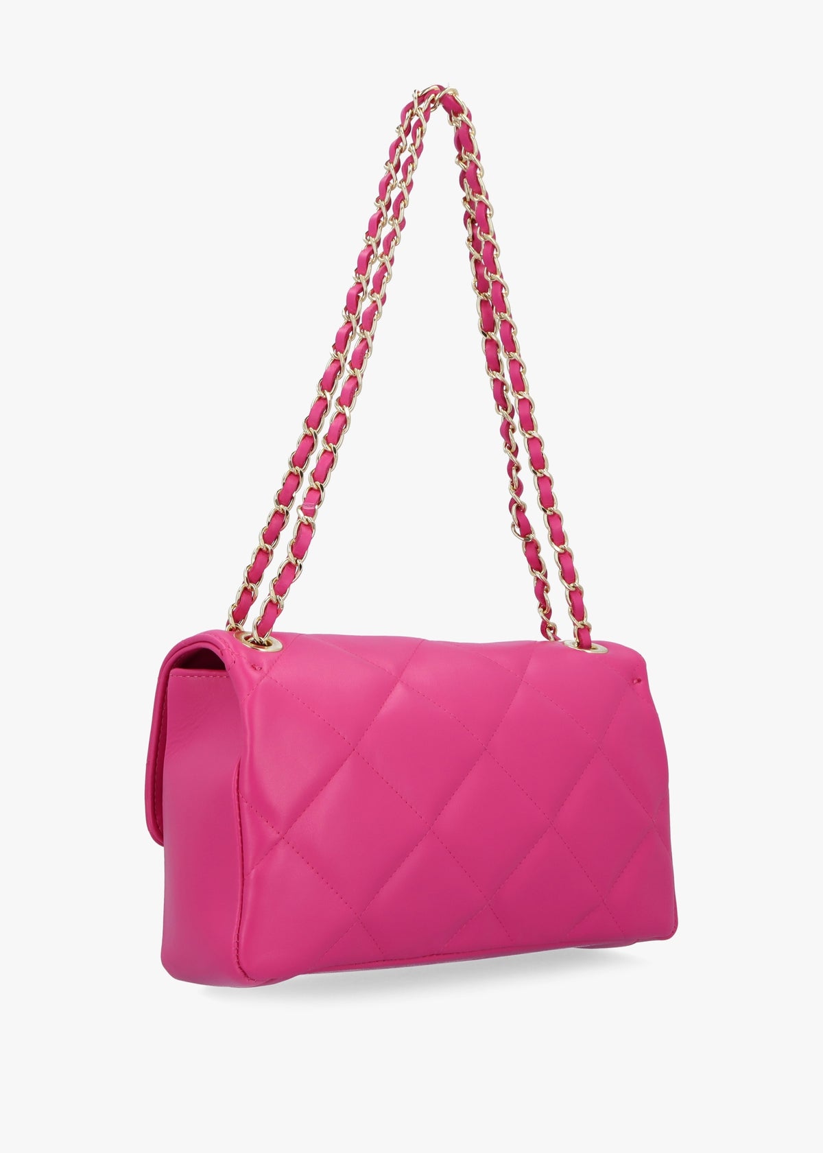 Loxie Quilted Pink Leather Shoulder Bag